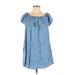 Haute Monde Casual Dress: Blue Dresses - Women's Size Small