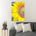 Rosalind Wheeler A Half Of A Sunflower - 1 Piece Rectangle Graphic Art Print On Wrapped Canvas in Brown/Green/Yellow | 20 H x 16 W x 2 D in | Wayfair