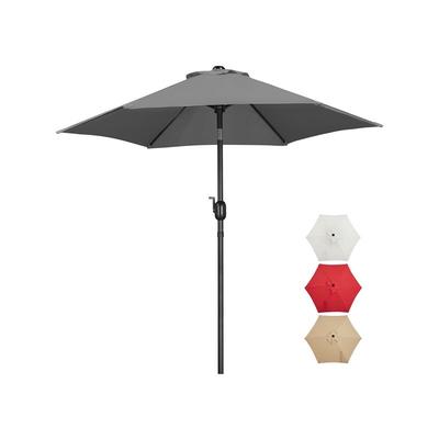 Sonnenschirmø 230 cm Gartenschirm Knickbarer Marktschirm uv Schutz Kurbelschirm mit Image