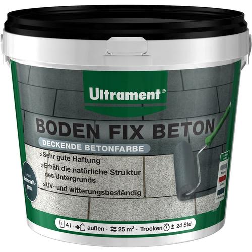 Boden Fix Betonfarbe, Bodenfarbe, 4 Liter, Braun - Ultrament