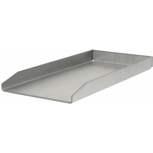 Bbq-toro – Edelstahl Grillplatte 26 x 43,4 cm Plancha für Holzkohle & Gasgrill