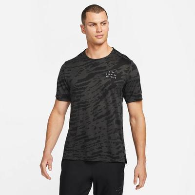 NIKE Herren M NK DF RN DVN RISE 365 NOV SS, Größe XXL in Grau