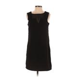Forever 21 Cocktail Dress - Shift Crew Neck Sleeveless: Black Solid Dresses - Women's Size Small