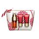 Clarins Double Serum 4 Piece Gift Set:30ml - Super Restorative Day Cream 15ml - Night Cream 15ml - Pouch