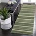 Green/White 24 W in Area Rug - DBK Transitional Modern Rugs Aruba Faded Stripe Indoor Rug Green Wool | Wayfair DBKARBR8753906