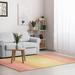 Orange 90 x 60 x 0.62 in Area Rug - DBK Transitional Modern Rugs Aruba Ombre Indoor Rug Blush Wool | 90 H x 60 W x 0.62 D in | Wayfair