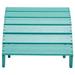 Highland Dunes Kinsela Outdoor Ottoman Plastic in Blue | 15.63 H x 20 W x 18 D in | Wayfair C5EE132C3ED748E48946E3E8D2C7B5C2