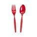 Oriental Trading Company Fork & Spoon Plastic Flatware Set in Red | Wayfair 70/5112