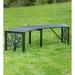 Evergreen Enterprises, Inc Tree of Life Iron Garden Outdoor Bench Metal in Black | 55 H x 16 W x 15.5 D in | Wayfair 8MB153