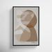 Brown Abstract Shapes by Joss & Main - Floater Frame Print on Canvas in Brown/White | 16 H x 11 W x 1.5 D in | Wayfair