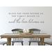 Story Of Home Decals Bless the Food Before Us the Family Beside Us & the Love Between Us Wall Decal Vinyl in Gray | 8 H x 29 W in | Wayfair