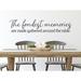 Story Of Home Decals The Fondest Memories Are Made Gathered Around the Table Wall Decal Vinyl in Gray/Black | 10 H x 35 W in | Wayfair KITCHEN 219k