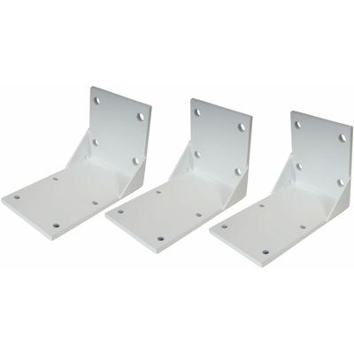 3er-Set Deckenadapter für Kassetten-Markise HHG-297, Deckenmontage Halterung Adapter weiß Image