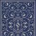 Alice Scroll Indoor/Outdoor Rug - Champagne, 7'6" sq. - Frontgate