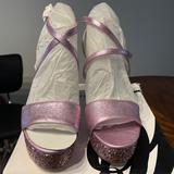 Nine West Shoes | Brand Ninewest Size 12 Pink Glitter Platform Shoes | Color: Pink | Size: 12