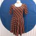 Lularoe Dresses | Lularoe Ladies Colorful Dress | Color: Black/Orange | Size: 3x