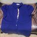 Burberry Tops | Burberry Women Polo Shirt Size Xs | Color: Blue | Size: Xs