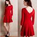 Anthropologie Dresses | Anthropologie Sunday In Brooklyn Scalloped Fit And Flare Holiday Dress Red S | Color: Red | Size: S