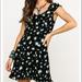 Free People Dresses | Free People Like A Lady Black Citrus Ruffle Mini Dress | Color: Black | Size: Xs