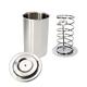 Stainless Steel Meat Press with Kitchen Meat Kitchen Cooking Set Round Shape Dishwasher