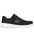 Skechers Men's GO WALK Max - Midshore Slip-On Shoes | Size 7.0 | Black/Blue | Textile/Synthetic