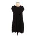 Soprano Casual Dress - Shift: Black Print Dresses - Women's Size Small