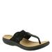 Clarks Laurieann Rae - Womens 7 Black Sandal Medium