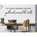 Story Of Home Decals The Fondest Memories Are Made Gathered Around the Table Wall Decal Vinyl in Black | 10 H x 33.5 W in | Wayfair KITCHEN 220i