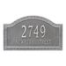 Whitehall Products Penhurst Personalized Grande 2-Line Wall Address Plaque Metal in Gray/Black | 11.5 H x 19.5 W x 0.375 D in | Wayfair 2917BS