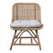 Rosecliff Heights Story Hand-Woven Rattan Chair w/ Cushion | Wayfair 8D8EB6C280ED4CED8A938DDD63E600F9