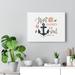 Trinx Hope Anchors In Soul Hebrews 6:19 Christian Wall Art Bible Verse Print Ready to Hang Canvas in Black/Green | 12 H x 16 W x 1.25 D in | Wayfair