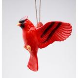 The Holiday Aisle® Cardinal Solid Hanging Figurine Ornament Ceramic/Porcelain in Red | 2 H x 3.13 W x 3.625 D in | Wayfair