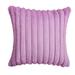 Everly Quinn Faux Fur Striped Cushion Pillow Cover | Throw Cushion Covers | 20X20 In, Square | 4 Pieces | No Pillow Inserts Faux Fur | Wayfair