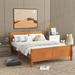Red Barrel Studio®,Farmhouse Style Wooden Frame Platform Bed Wood in Gray/Black | 35 H x 57 W x 82 D in | Wayfair 989D658C7C12484391DAB23C44C0F846