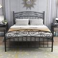 Canora Grey Metal Bed Frame Platform Mattress Foundation w/ Headboard & Footboard Metal | 46.26 H x 59.84 W x 83.86 D in | Wayfair