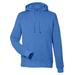 J America JA8879 Gaiter Pullover Hooded Sweatshirt in Cool Royal Blue Heather size 2XL | Cotton/Polyester Blend 8879