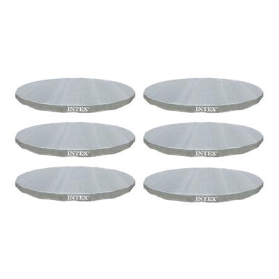 Intex 18' Ultra Frame Swimming Pools UV Resistant Deluxe Debris Cover (6 Pack)