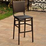 International Caravan Resin Wicker Bar-height Barstool (Set of 2)