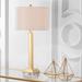 SAFAVIEH Lighting 30-inch Perri Crystal Base Table Lamp (Set of 2) - 16"x16"x30"