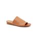 Wide Width Women's Camano Slide Sandal by SoftWalk in Tan (Size 9 W)