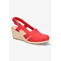 Women's Stargaze Slingback Espadrille by Easy Street in Red (Size 12 M)