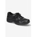 Women's Roadtrip Sneaker by Easy Street in Black Leather (Size 12 M)