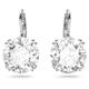 Swarovski Millenia Drop Earrings, Round Cut Clear Crystals in a Rhodium Plated Setting, from the Millenia Collection