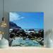 Loon Peak® Rocky Shore w/ Rocky Mountain In Distance Under Sky w/ White Clouds During Daytime | 12 H x 12 W x 2 D in | Wayfair