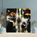 Latitude Run® City Landscape In The Evening w/ Full Of Lights - 1 Piece Square Graphic Art Print On Wrapped Canvas | 32 H x 32 W x 2 D in | Wayfair