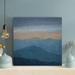 Loon Peak® Painting Of Mountain View - 1 Piece Square Graphic Art Print On Wrapped Canvas Metal in Blue/Gray | 32 H x 32 W x 2 D in | Wayfair