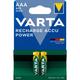 Batterie Power rechargeable AAA/HR03, Ni-MH, Micro, 800 mAh, 1,2 volt, en bliste (56703 101 402)