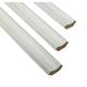 Royale - White Scotia Beading - Laminate Floor Beading & Skirting - 2.4m Lengths - Paintable - Floor Edging Strip (10 pieces per tube)