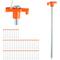 Relaxdays - Set da 50 Picchetti, Pioli da Tenda, Ancoraggio su Terreni Duri, 25cm, Campeggio,