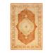 Overton Hand Knotted Wool Vintage Inspired Traditional Mogul Brown Area Rug - 6' 3" x 9' 2"
